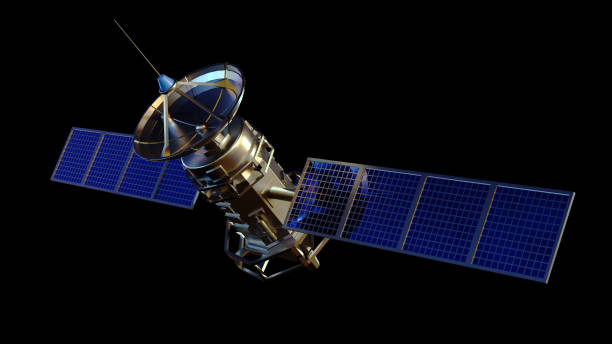 istock blue satellites in orbit around the Earth 2160517453