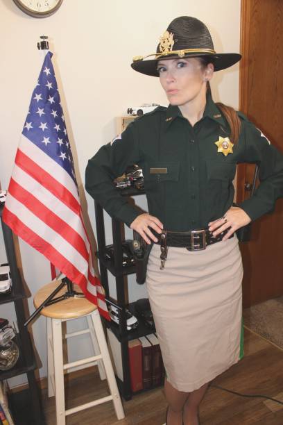 uniformed, female police officer