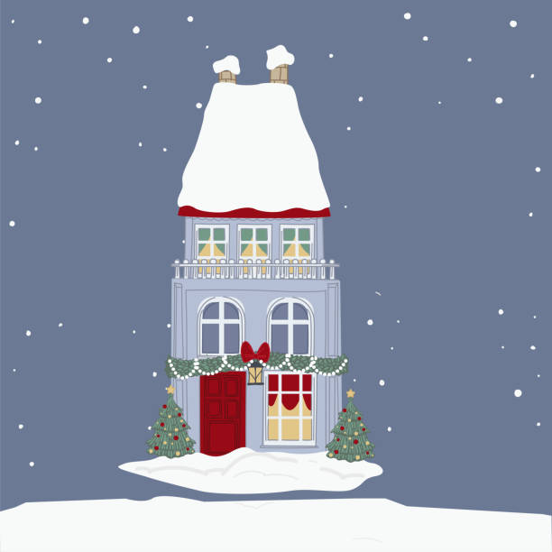 istock House decorated with xmas garlands and lights 2160521317