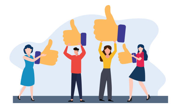 istock Customer giving  star and likes feedback and choosing satisfaction rating. 2160523901