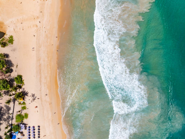 istock Top view Beach waves background, Natural background, photo sea waves texture background 2160524039