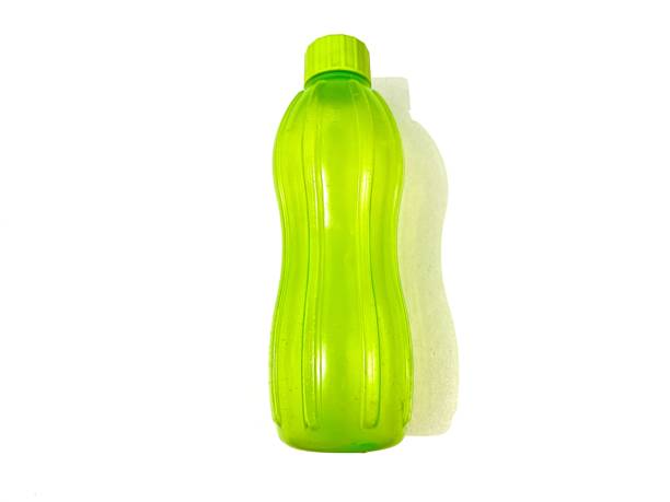 istock Green water bottle isolated on white background 2160524282