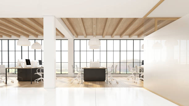 istock Modern japan style office room 2160526014
