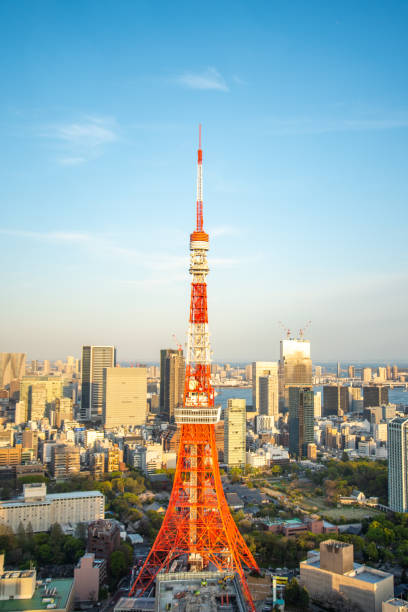 istock A beautiful view of Tokyo Tower from a skyscraper 2160528282
