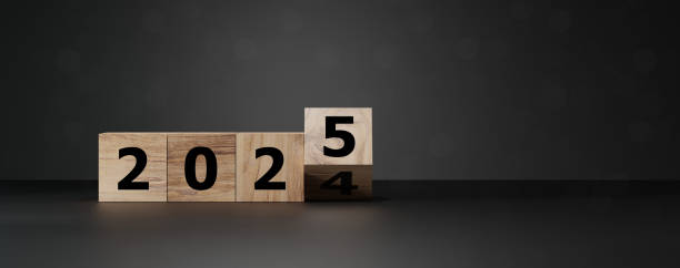 istock Countdown to 2025. Loading year from 2024 to 2025. New year start concept. 2160531413