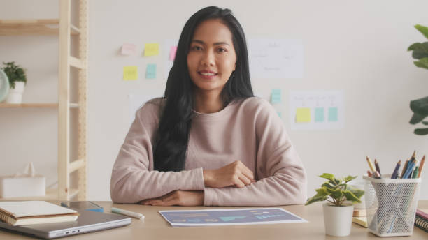 istock Young Asian female Looking at camera. 2160531779