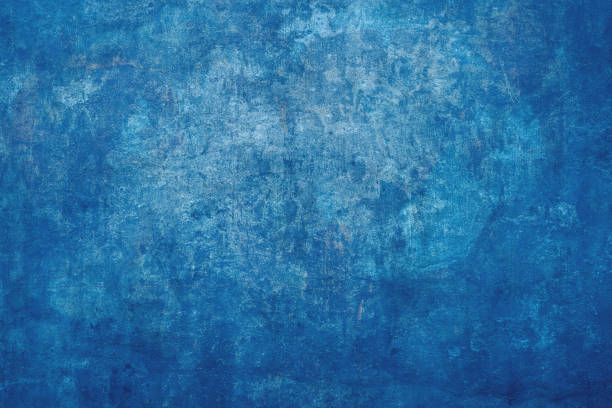 istock Distressed Blue Grunge Texture: Vintage Background with Rough and Weathered Effects 2160535617