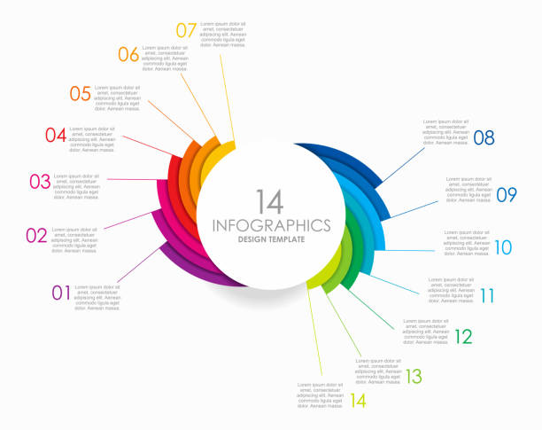 illustrations, cliparts, dessins animés et icônes de infographic design template with place for your data. vector illustration. - numéro 14