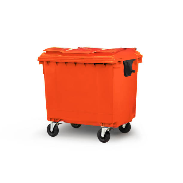 istock High-Quality Orange Color Industrial Dumpster on Wheels for Efficient Waste Management and Disposal in Commercial and Industrial Settings 2160541522