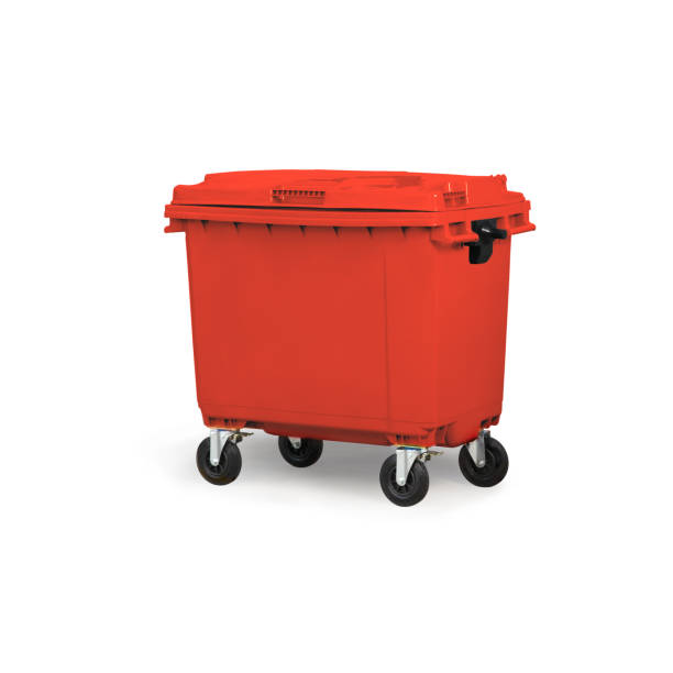 istock High-Quality Red Industrial Dumpster on Wheels for Efficient Waste Management and Disposal in Commercial and Industrial Settings 2160541580