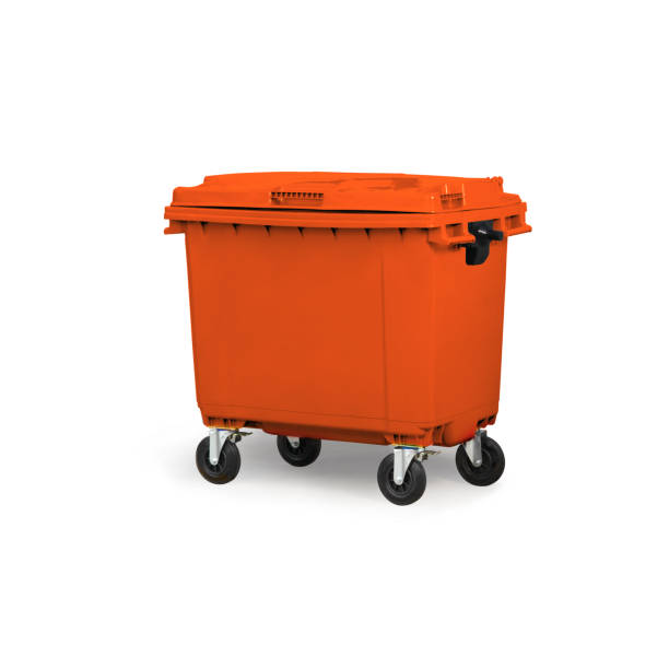 istock High-Quality Orange Color Industrial Dumpster on Wheels for Efficient Waste Management and Disposal in Commercial and Industrial Settings 2160541616