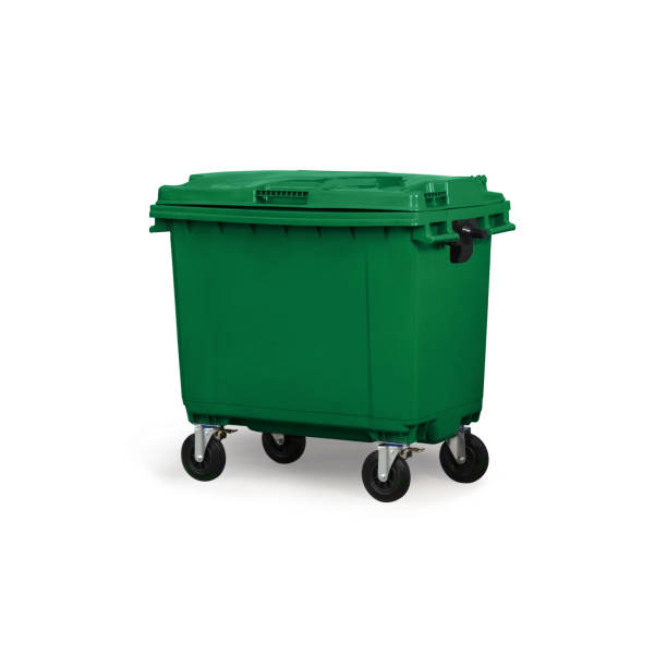 istock High-Quality Green Color Industrial Dumpster on Wheels for Efficient Waste Management and Disposal in Commercial and Industrial Settings 2160541617