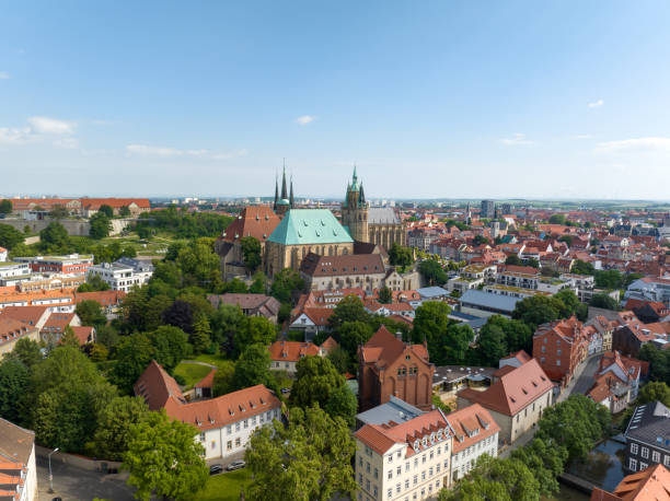 istock Cathedral of Erfurt in Thuringia in Germany 2160542925