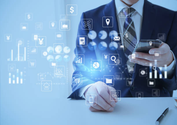 istock Businessman IT image operating a smartphone 2160546114