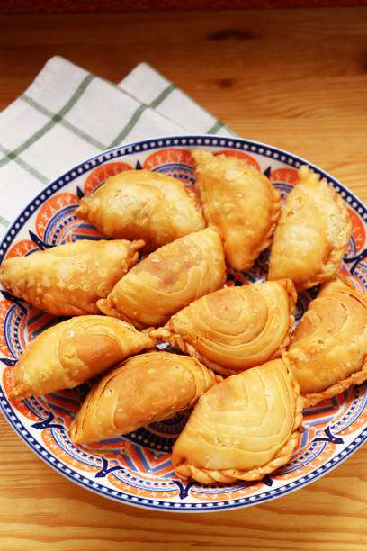 istock Thai Curry Puffs, a Popular Snack Similar to Empanadas and Samosa 2160551567