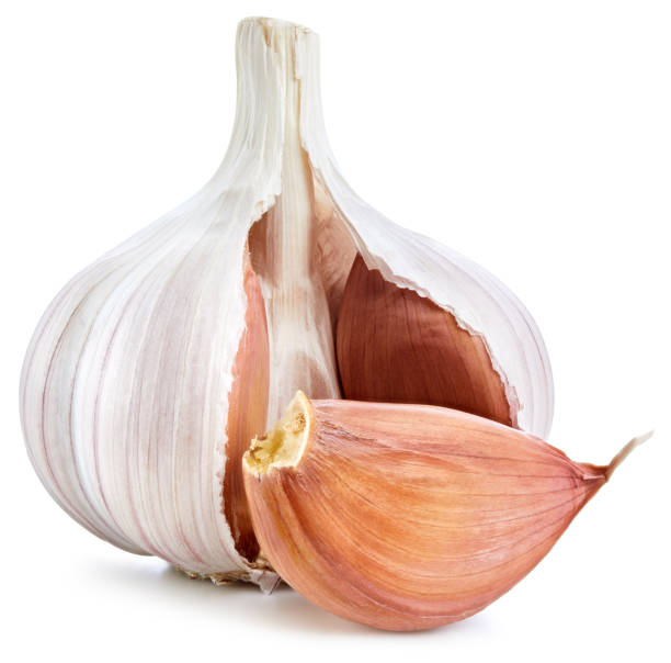 istock Organic fresh garlic isolated 2160551683