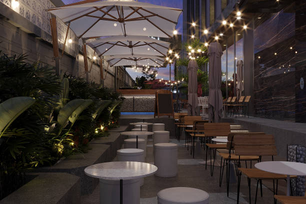 istock Light and Airy Designing Restaurant Interiors with a Sky-Inspired Ambiance 2160552288