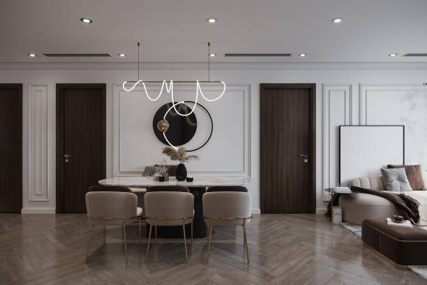 istock Expensive Elegance Minimalist Dining Room Decor for a Timelessly Chic Space 2160552516