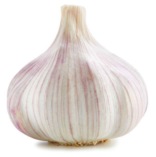 istock Garlic Isolated on white background 2160554225