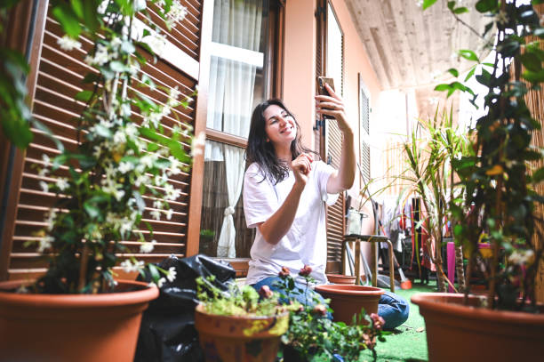 istock Woman chores with plants. 2160554425