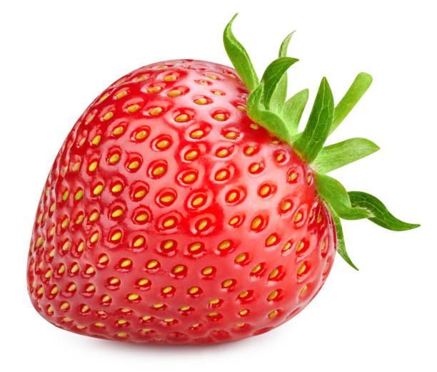 istock Strawberry macro studio photo 2160555495