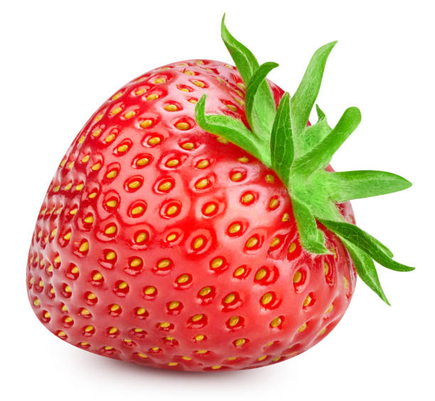istock Fresh strawberry isolated on white background 2160555755