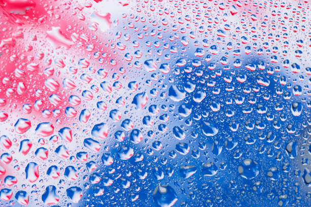 water droplets on glass