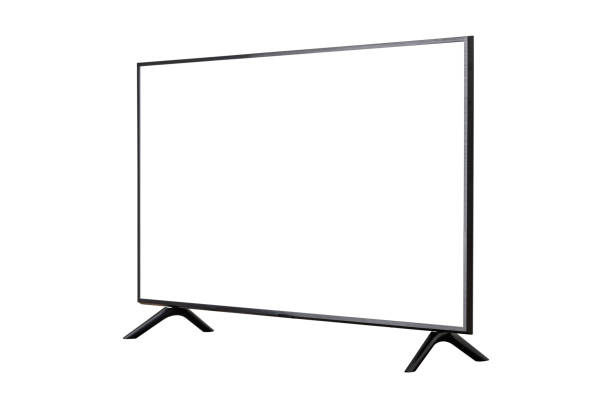 istock Smart TV with blank screen isolated on white background 2160566726