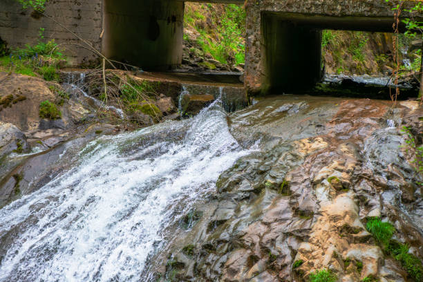 A captivating close-up photo of a waterfall, showcasing the dynamic flow and intricate details of the cascading waters.