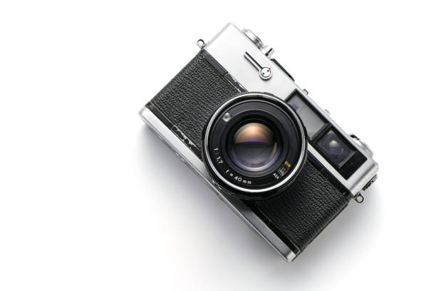 istock Old film camera isolated on white background 2160568869