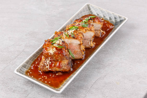 istock roasted appetizing pork on a stone background studio food photo 14 2160570746