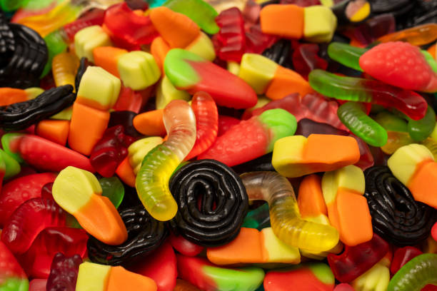 istock Assorted colorful gummy candies. Jelly  sweets. 2160571446