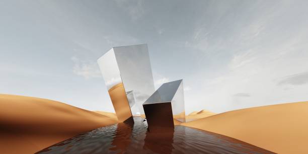 3d render of surreal landscape