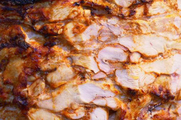 rotating traditional gyros meat ,