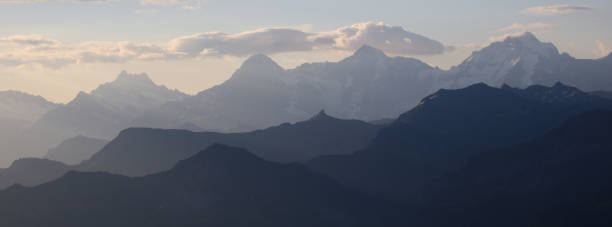 istock Peaks of Mount Schreckhorn, Eiger and Monch. 2160585582