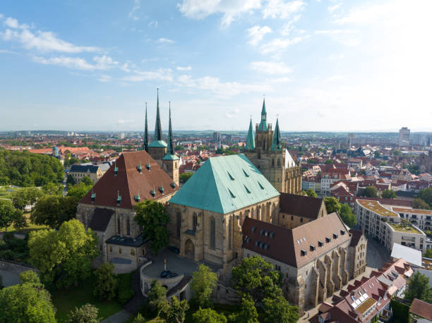 istock Erfurt  Cathedral in Thuringia in Germany 2160586817