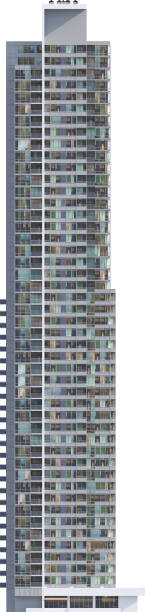 istock Facade view of moden building - skyscraper 2160589704