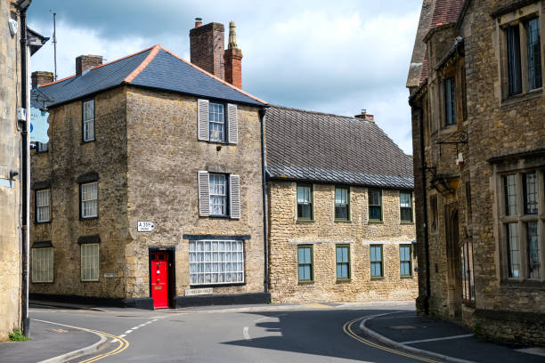 Bruton, Somerset, UK - 26.05.2024. Bruton High street view, Somerset, England.