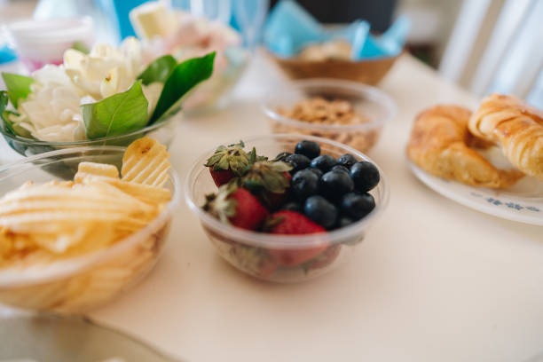 Close-up of foods on a table