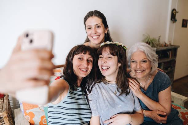 istock Family taking selfie at home 2160594653