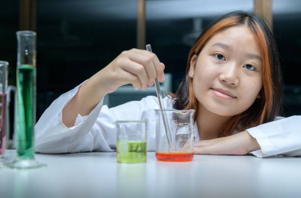 istock Little scientists manned chemicals in beakers. science and education 2160595591