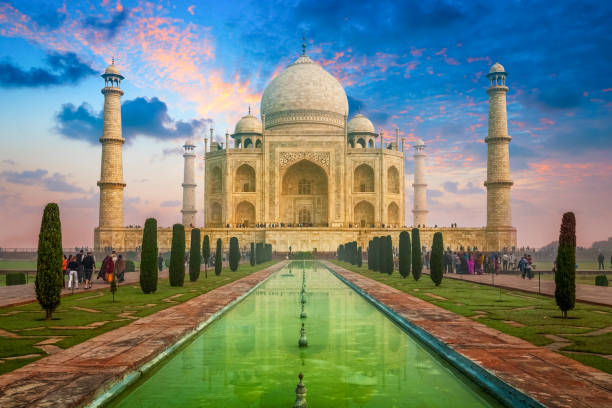istock Taj Mahal on sunrise sunset, Agra, India 2160596715