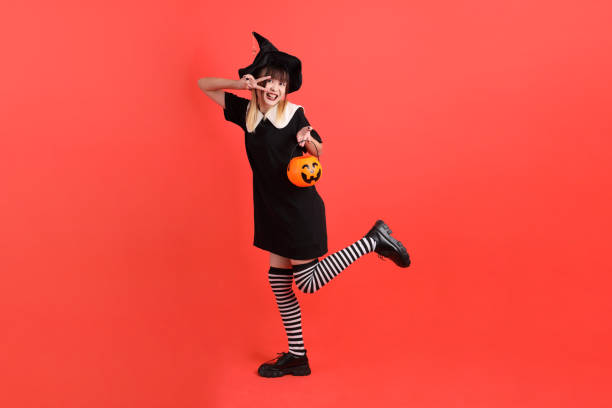istock 20s Asian Woman Halloween 2160597810