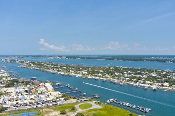istock Aerial view of the beach at Perdido Key 2160598376