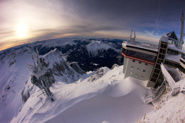 istock View from Zugspitze, highest mountain in Bavaria in Germany 2160599278