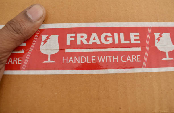 istock A closeup picture of the text Fragile on a packaging box. 2160600975