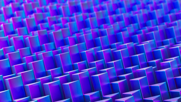 istock 3d rendering Abstract square background with a metal sense of technology 2160602360
