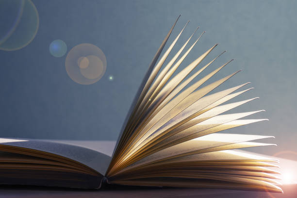 view of the book as back to school concept with copy space