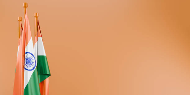 istock Happy independence day India greetings. 3d render. 2160607617