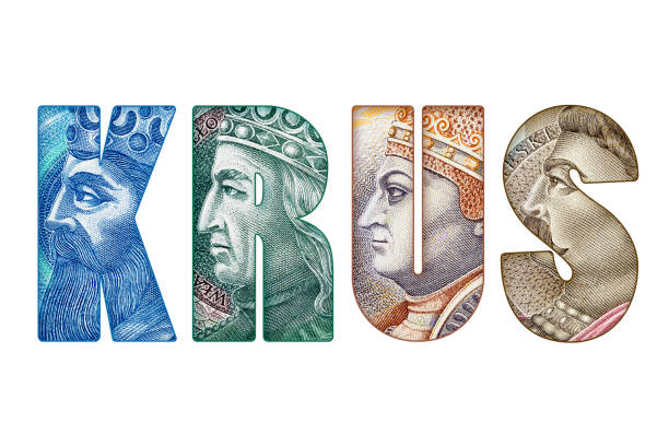 istock KRUS Text Made of  Polish Banknotes Isolated 2160617711